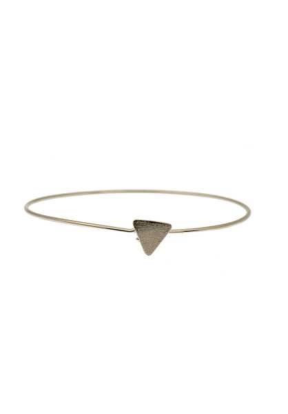 Mint Triangle Bangle - Argento Donna Bangle (X5313)